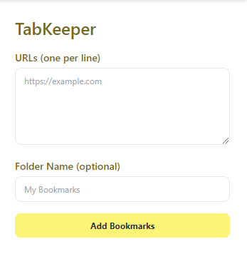 TabKeeper full project view